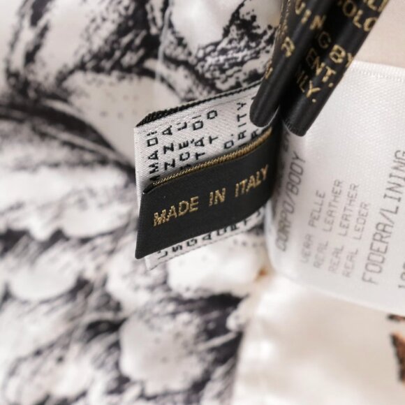 AUTH Roberto Cavalli Printed Silk Patchwork and Suede Leather Jacket NWT - Picture 7 of 8